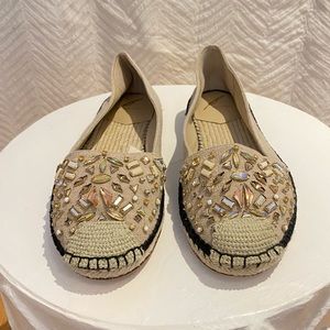 Brian Atwood bejeweled espadrilles